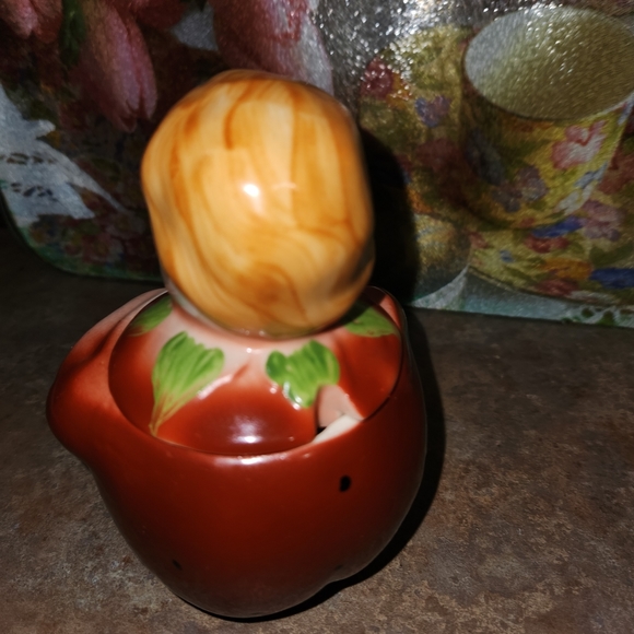 1942 PeeDee Fruit Orchard Kid Jam Pot Jar Home Decor Accent - Picture 2 of 4
